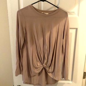 Vici Lush knotted long sleeve top